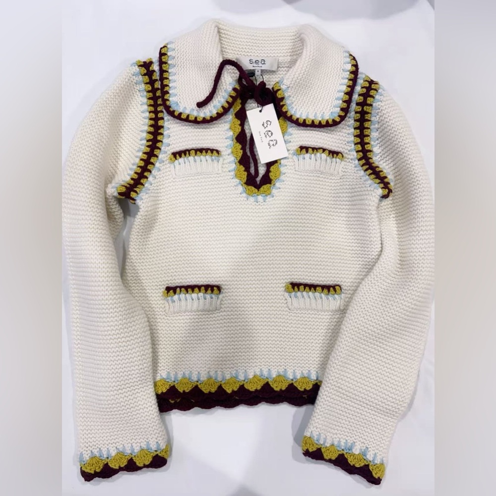 NWT $425 Sea NY Evan Knit Sweater - Picture 7 of 8